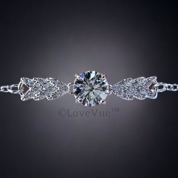 Certified 1ct. t.w. Diamond Brilliant Cut Wings Bracelet - Picture 3 of 15